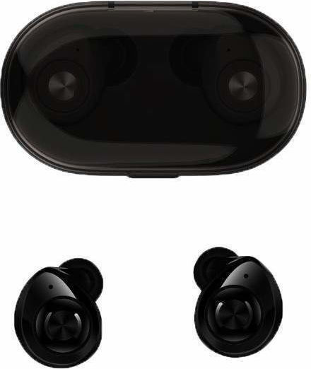 In-ear Bluetooth Handsfree Ακουστικά με Θήκη Φόρτισης Μαύρα