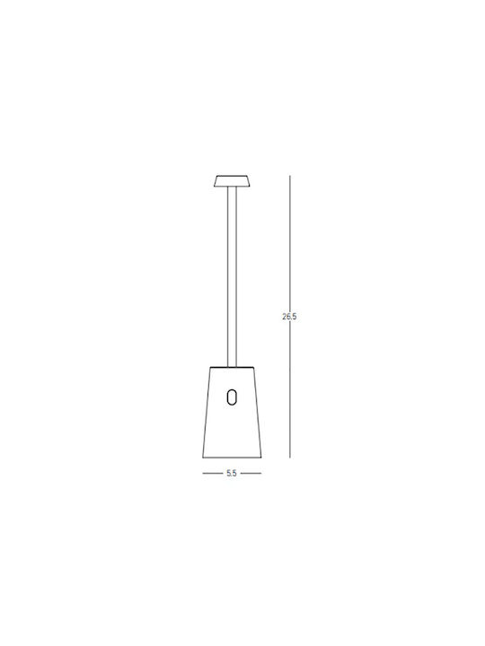 Zambelis Lights Διακοσμητικό Φωτιστικό LED Θερμό Λευκό 3000K 5.5x5.5εκ.