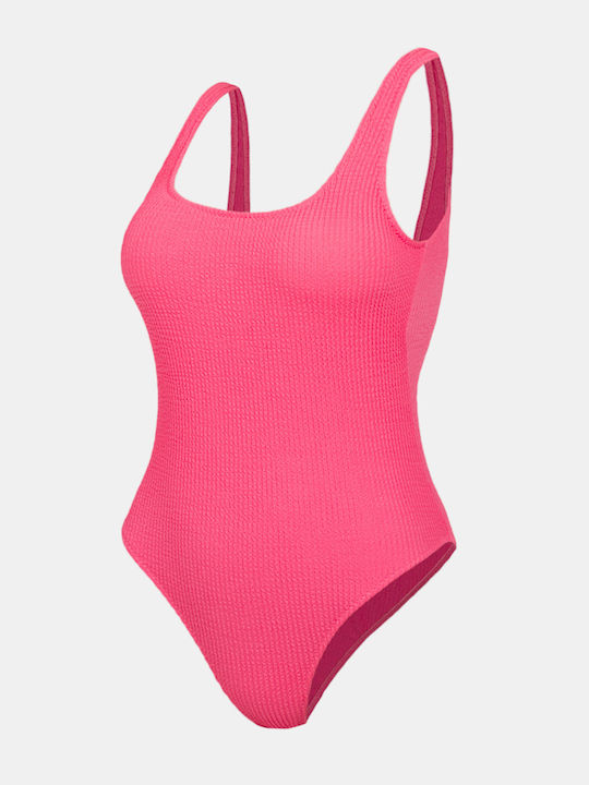 One Piece Swimsuit With Removable Padding Fuchsia