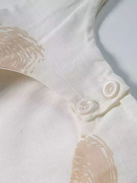 Rochie Fete Fără Mâneci In Set Cu Accesorii Bej