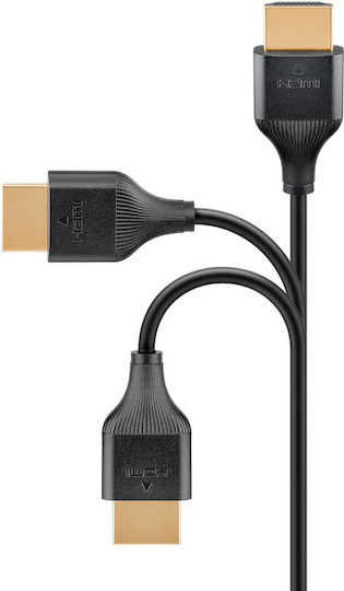 Goobay HDMI 2.1 Ultra High Speed 48Gbps 4K 120Hz HDR VRR Cable HDMI male - HDMI male 2m Μαύρο