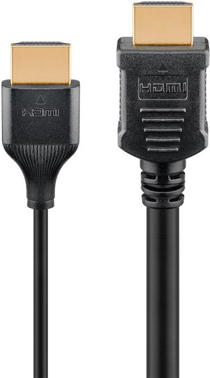 Goobay HDMI 2.0 Premium High Speed 4K 60Hz HDR Kabel HDMI-Stecker - HDMI-Stecker 5m Schwarz