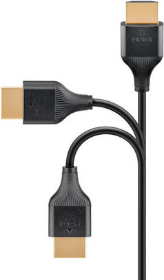 Goobay HDMI 2.0 Premium High Speed 4K 60Hz HDR Cable HDMI male - HDMI male 2m Μαύρο