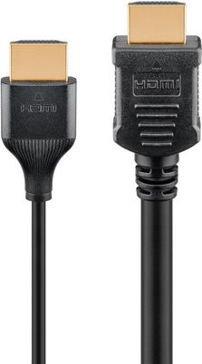 Goobay HDMI 2.0 Premium High Speed 4K 60Hz HDR Kabel HDMI-Stecker - HDMI-Stecker 5m Schwarz