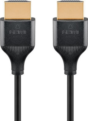 Goobay HDMI 2.0 Premium High Speed 4K 60Hz HDR Kabel HDMI-Stecker - HDMI-Stecker 5m Schwarz