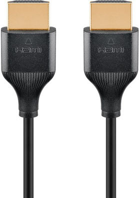 Goobay HDMI 2.1 Ultra High Speed 48Gbps 4K 120Hz HDR VRR Cable HDMI Male - HDMI Male 0.5m Black