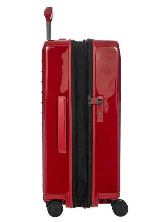 Porsche Design Roadster Medium Travel Suitcase Carmine Red with 4 Wheels Height 69cm
