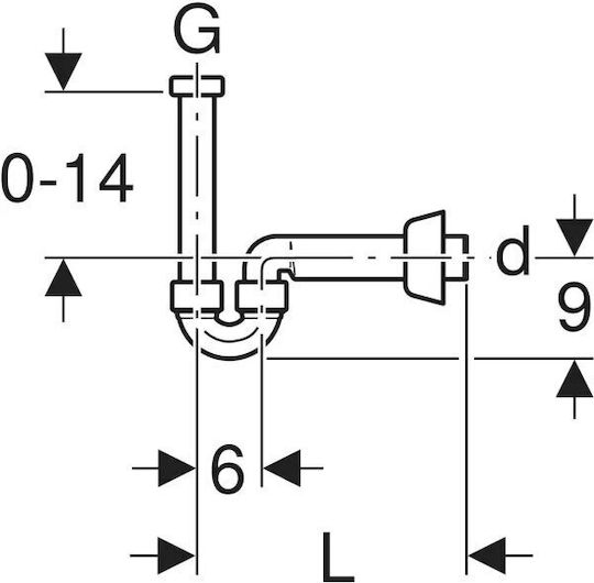 Geberit Siphon Silber