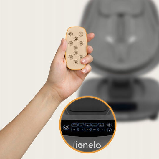 Lionelo Ηλεκτρικό Relax Μωρού Blossom με Μουσική Gray Concrete για Παιδί έως 9kg