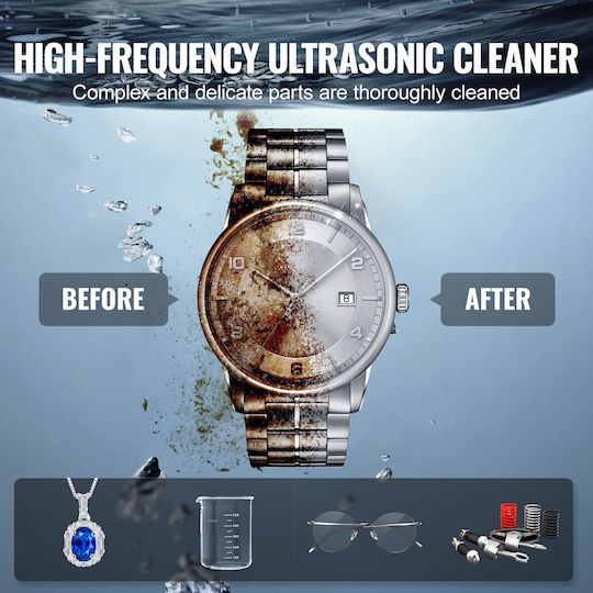 Vevor Ultrasonic Cleaner 3lt with Digital Timer