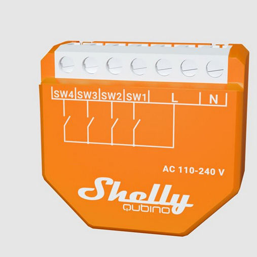Shelly Wave I4 Smart Switch Z-Wave 10A (με Ουδέτερο)