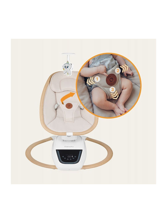 Lionelo Electric Baby Relax Olivia with Music Beige Natural for Child up to 9kg