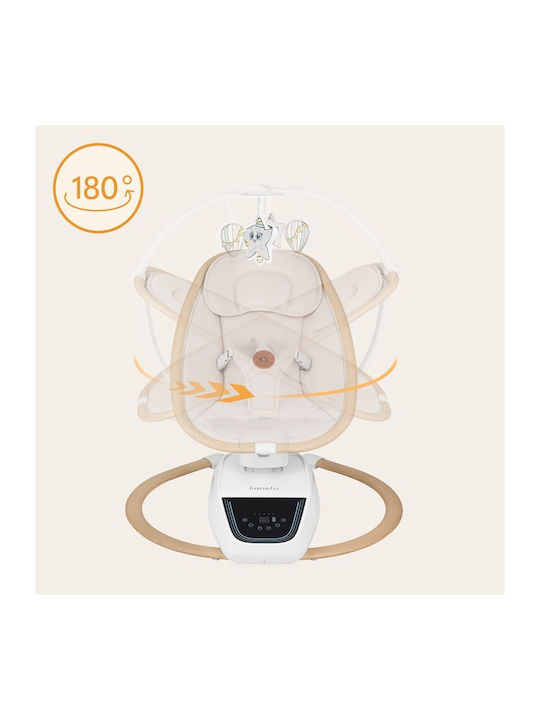 Lionelo Electric Baby Relax Olivia with Music Beige Natural for Child up to 9kg