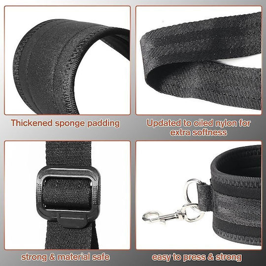 Control Me Bdsm Neck Handcuffs & Thigh Ankle Restraint System Black