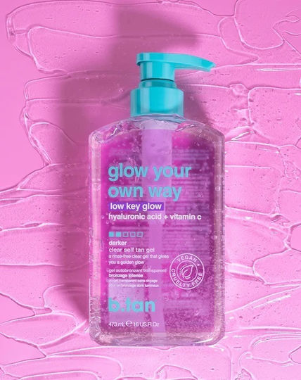 B.Tan Glow Your Own Way, low key glow Autobronzant Gel Corp 495ml