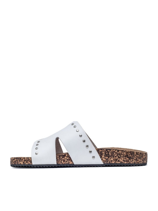 Flache Sandalen für Damen Flatforms in Weiß Farbe