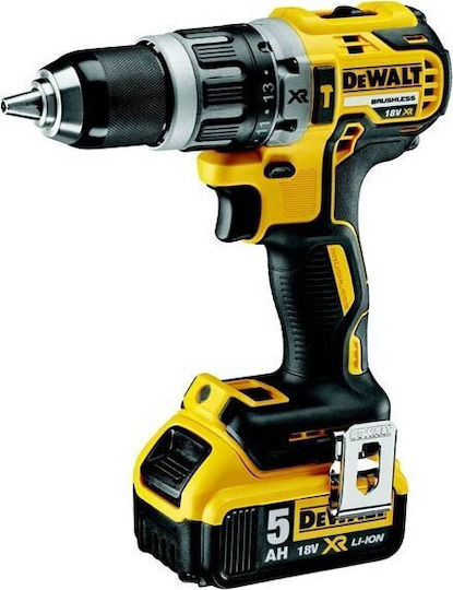 DEWALT Σετ Δράπανο, Κρουστικό Δραπανοκατσάβιδο & Πιστολέτο Brushless 18V με 2 Μπαταρίες 5Ah και Θήκη