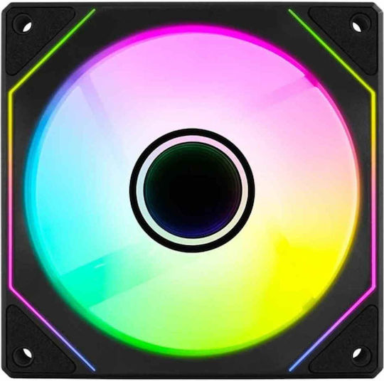 Aerocool Phantom M-3 Вентилатор за кутия 120mm 1800rpm 50.2cfm с ARGB осветление и свързване 3-Pin / 4-изводна PWM