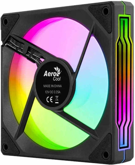 Aerocool Phantom M-3 Вентилатор за кутия 120mm 1800rpm 50.2cfm с ARGB осветление и свързване 3-Pin / 4-изводна PWM