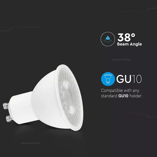 V-TAC LED Bulb 7.5W for Socket GU10 Warm White 610lm