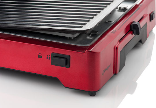Gruppe Sandwich Maker Grill with Removable Plates 2000W Red