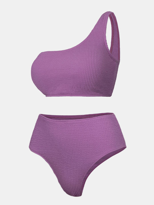 Rock Club Set Bikini Με Έναν Ώμο Rock Club Set Bikini Με Έναν Ώμο