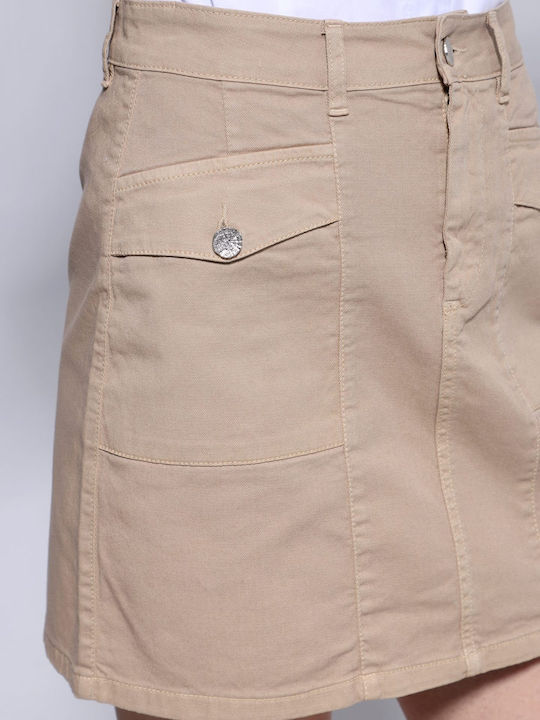 Дънково Мини Пола Beige