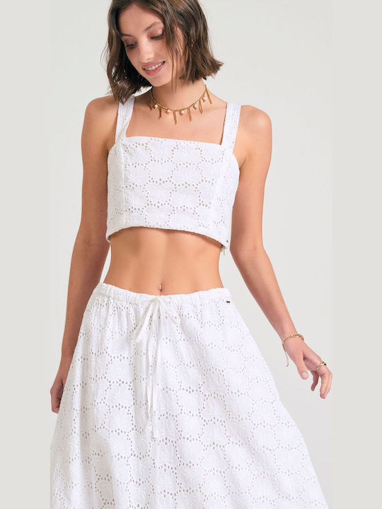 Midi Skirt White