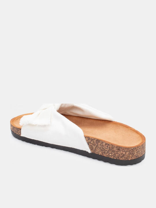 Γυναικεία Σανδάλια Flatforms Λευκά