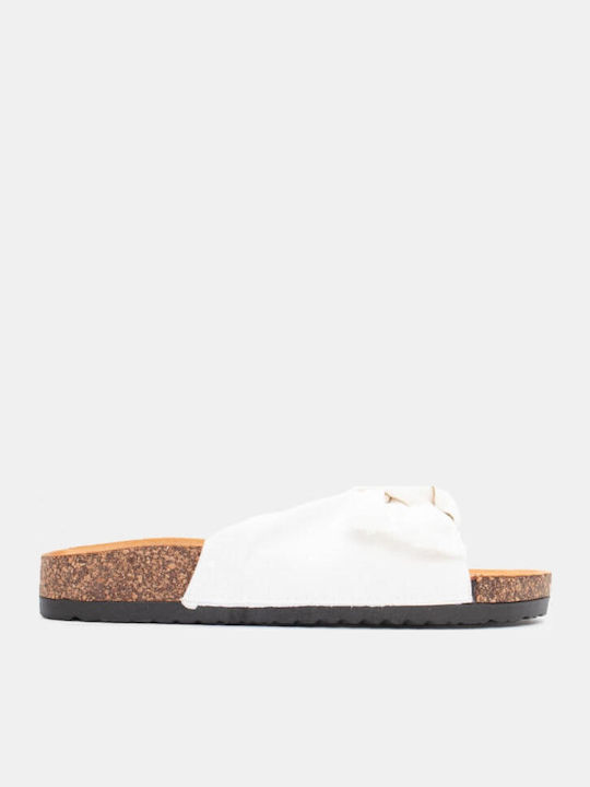 Γυναικεία Σανδάλια Flatforms Λευκά