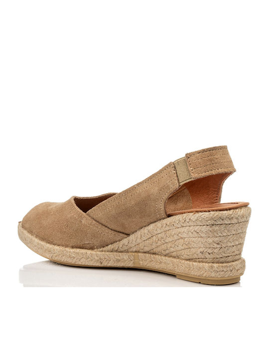 Platforme Dama De Vară Tip Espadrile Bej