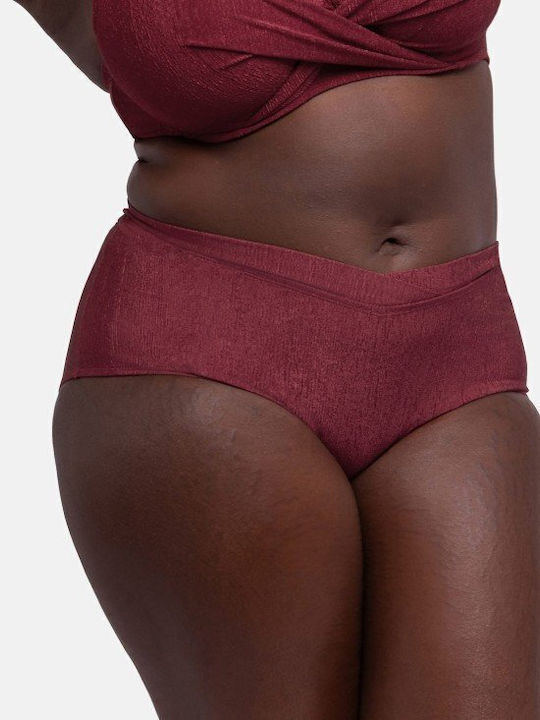 Bikini Slip Burgundisch