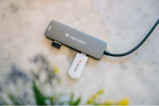 Verbatim 64GB USB 2.0 Stick με σύνδεση USB-C Λευκό