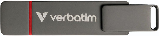 Verbatim Dual 1.0TB USB 2.0 Stick με σύνδεση USB-A & USB-C Γκρι