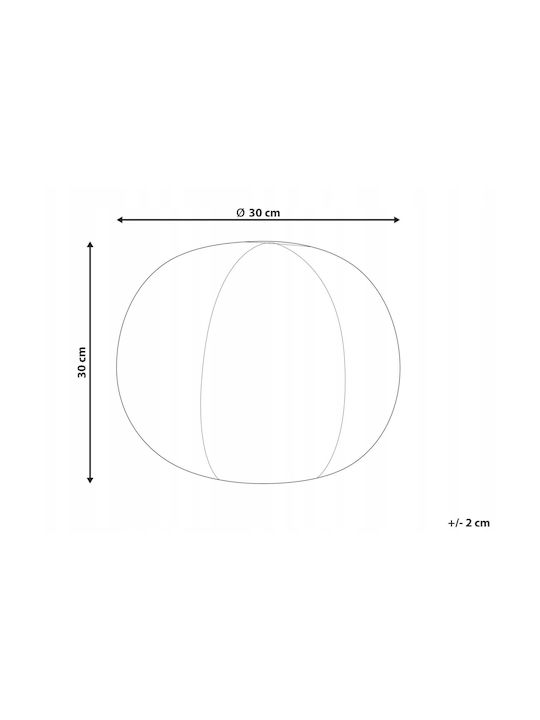 Beliani Μαξιλάρι Καναπέ Gray 30x30εκ.