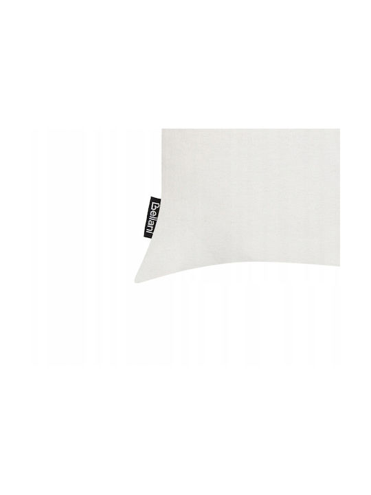 Beliani Μαξιλάρι Καναπέ Velleia από 100% Βαμβάκι White 35x50εκ.