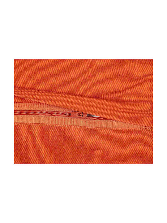 Beliani Μαξιλάρι Καναπέ Sagenia από 100% Βαμβάκι Orange 45x45εκ.