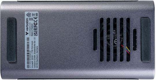 Verbatim TurboMetal USB-C Externe SSD 1TB 2.5" Schwarz