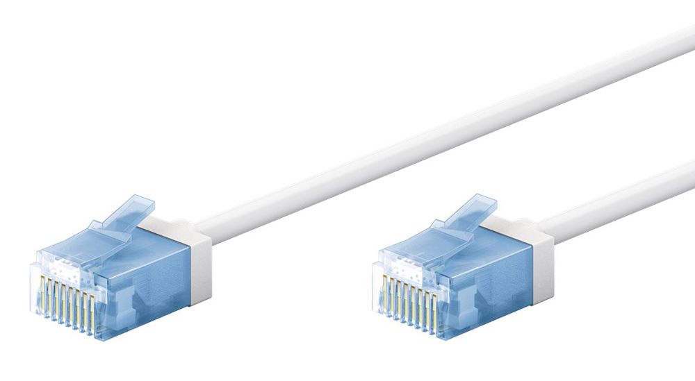 Goobay U/UTP Cat.6a (Gigabit) Cablu De Rețea Ethernet 7.5m Alb
