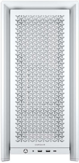 Corsair Frame 4000D Gaming Midi Tower Кутия За Компютър Със Страничен Прозорец Бяла