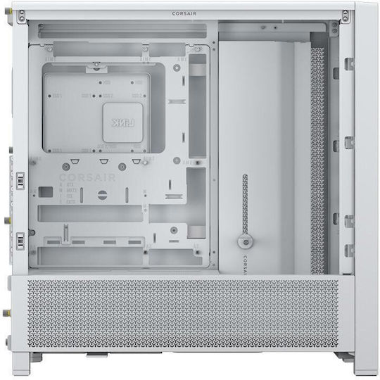 Corsair Frame 4000D Gaming Midi Tower Кутия За Компютър Със Страничен Прозорец Бяла