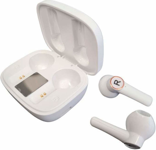 In ear Bluetooth хендсфри Слушалки с Кутийка за Зареждане Бял
