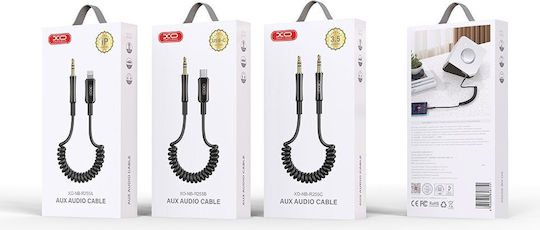 XO 3,5mm Klinkenkabel 3,5mm Stecker - 3,5mm Stecker Schwarz 1m Nb-r255c