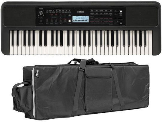 Yamaha Αρμόνιο PSR-E383 με 61 Πλήκτρα με Θήκη Μαύρο Road Βundle I