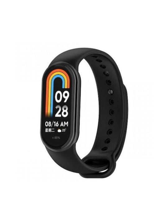 Silikonarmband Xiaomi Mi Band 8 9 Schwarz Silikonarmband Xiaomi Mi Band 8 9 Schwarz