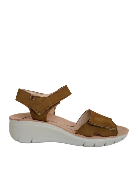 Damenplattformen Tabac Braun