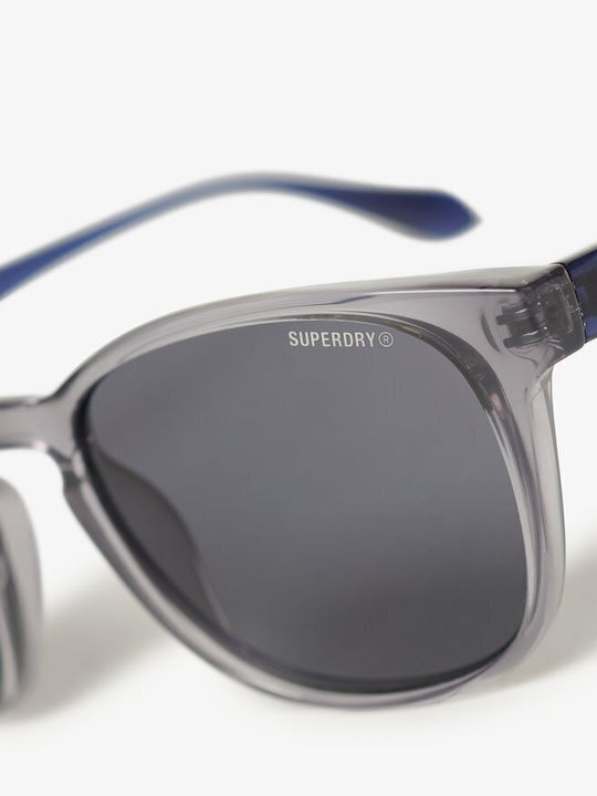 Superdry Sunglasses Gray with Acetate Frame & Gray Lens Superdry Sunglasses Gray with Acetate Frame & Gray Lens