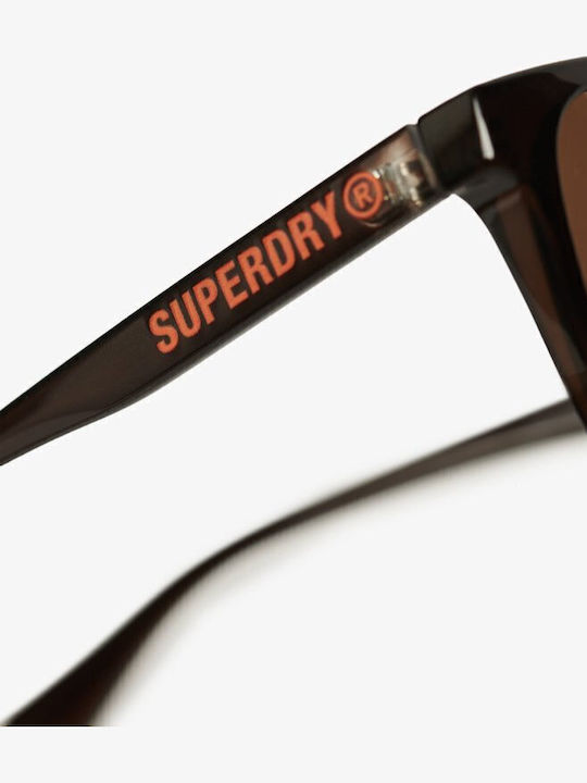 Superdry Men's Sunglasses with Brown Plastic Frame and Brown Lens Y9710009A-G1H