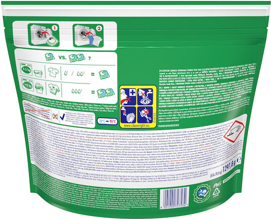Ariel Mountain Spring Detergent for Whites Clothes (63 Capsules)