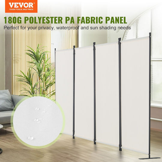 Vevor Διακοσμητικό Παραβάν Υφασμάτινο 228x172.5cm